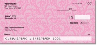 Pink & Black Personal Checks