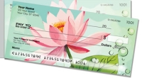 Wild Water Lily Side Tear Personal Checks
