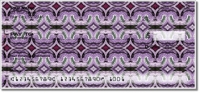 Purple Pattern Personal Checks