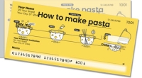 Pasta Recipe Side Tear Personal Checks