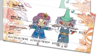 Smiling Scarecrow Side Tear Personal Checks