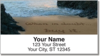 Quote Sand Scribbles Address Labels Accessories