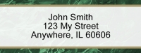 Green Marble Rectangle Address Label Accessories