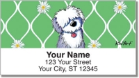 Old English Sheepdog Address Labels Accessories