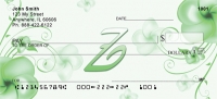 Floral Monogram Z Personal Checks