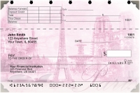 Bonjour Paris Top Stub Personal Checks
