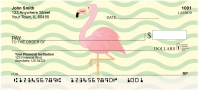 Wading Flamingos Personal Checks