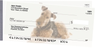 Airedale Terrier Side Tear Personal Checks