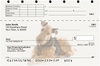 Airedale Terrier Top Stub Personal Checks