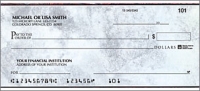 Executive Gray Side Tear Personal Checks - 1 Box