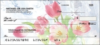 Tulip Whispers Flower Personal Checks - 1 Box