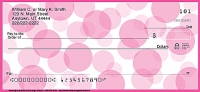 Serendipity Pink Polka Dots Personal Check Designs Accessories