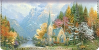 Thomas Kinkade Faith for all Seasons Checkbook Cover Personal Checks