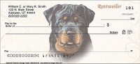 Rottweiler Dog Personal Checks