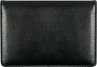 Black Top-Stub Leather Checkbook Cover Accessories