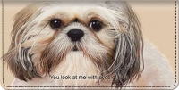 Faithful Friends - Shih Tzu Checkbook Cover Accessories