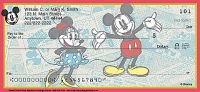 Sketch Book Mickey Personal Checks