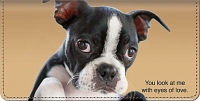 Faithful Friends - Boston Terrier Checkbook Cover Accessories