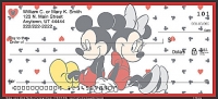 Mickey Loves Minnie Personal Check Designs Accessories