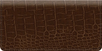 Brown Croc Checkbook Cover Accessories