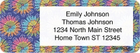 Retroflection Flowers Return Address Label Accessories