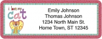 I Love My Cat Return Address Label Accessories