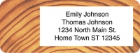 Woodgrain Return Address Label Accessories