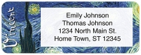 Van Gogh Return Address Label Accessories