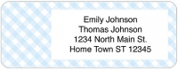 Gingham Style Return Address Label Accessories