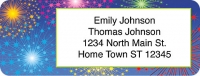 Fireworks Return Address Label Accessories