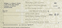 The Rosary Prayer Personal Checks