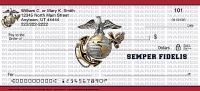 USMC Semper Fidelis Personal Checks