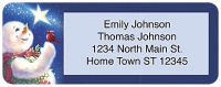 Snowman Return Address Label Accessories