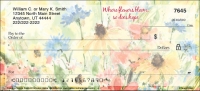 Blooming Flowers Personal Checks