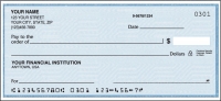 Basic Blue Side Tear Personal Checks - 1 box - Singles