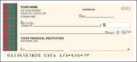 Pay It With Plaid Side Tear Personal Checks - 1 box - Duplicates