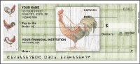 Roosters Side Tear Personal Checks - 1 box - Singles