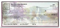 Churches by Thomas Kinkade Side Tear Personal Checks - 1 Box