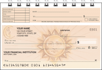 Sun & Moon Top Stub Personal Checks - Singles