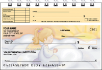 Precious Angels Top Stub Personal Checks - Singles