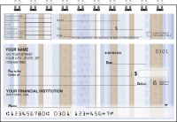 Chocolate Dcor Top Stub Personal Checks - Singles