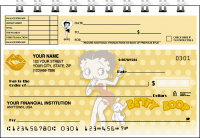 Betty Boop Kisses Top Stub Personal Checks - Singles