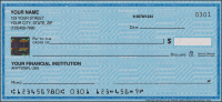 Securiguard Blue Personal Checks - 1 box - Singles