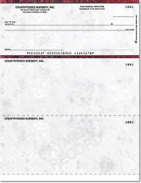 Executive Gray Laser Checks Top Lined - 1 Box