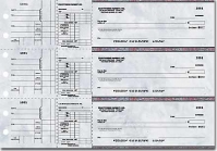 Executive Gray Payroll General Purpose 3-on-a-Page Checks - 1 Box