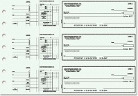 Blue Safety Payroll General Purpose 3-on-a-Page Checks - 1 Box
