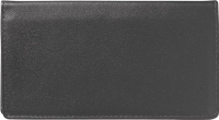 Leather Side Tear Checkbook Cover - Black Personal Checks