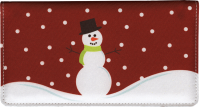 Snowman Side Tear Checkbook Cover Personal Checks