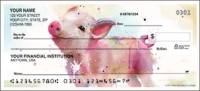 Watercolor Farm Animal Personal Checks - 1 Box - Singles