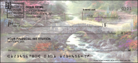 Serenity by Thomas Kinkade with Bible verse Religious Personal Checks - 1 Box - Singles